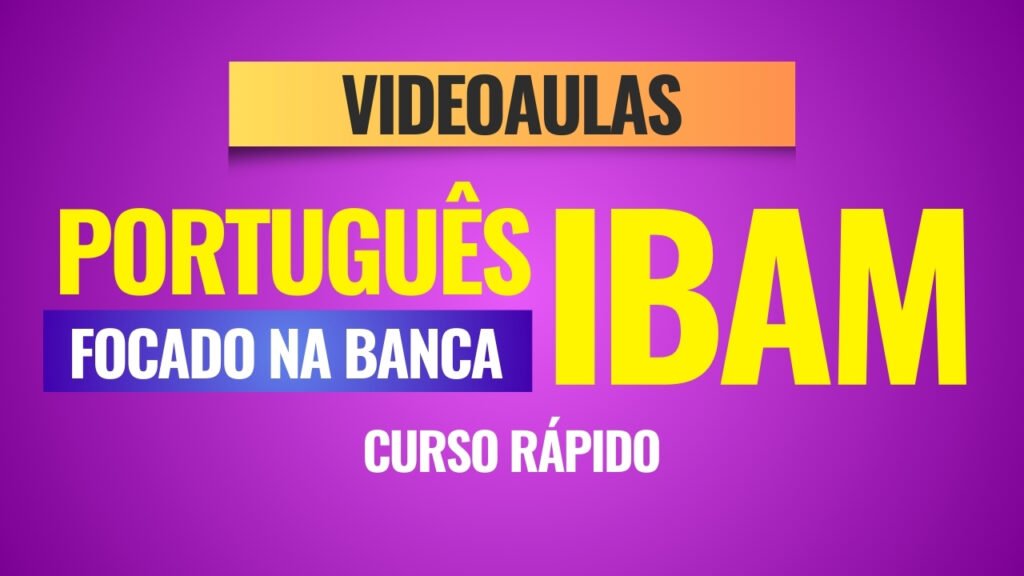 Português focado na banca IBAM Curso Rápido 2